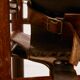 Hungarian calf leather lounge chair