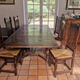 Table and dining chairs
