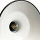 Enameled industrial pendant light. France 1950s