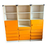 Set of 3 "Space Age" Storage Columns - 1970 Design