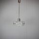 Suspension en verre taillé de Kamenický Šenov et chrome des années 1970 en Tchécoslovaquie