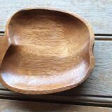 Empty wooden apple pocket