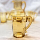 Service à orangeade, 1 cruche et 5 verres