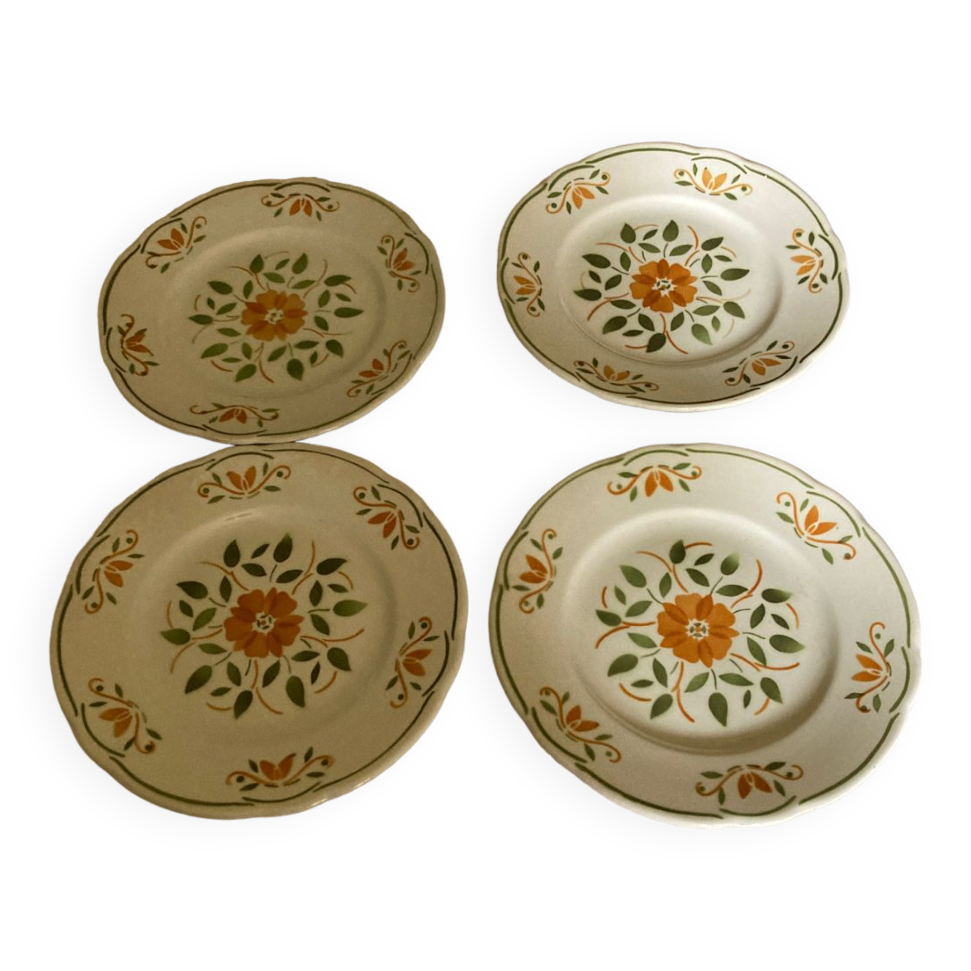 Set of 4 desert plates