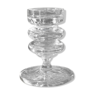 The glass candle holder