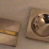 Vintage Lancel ashtray and cigarette box