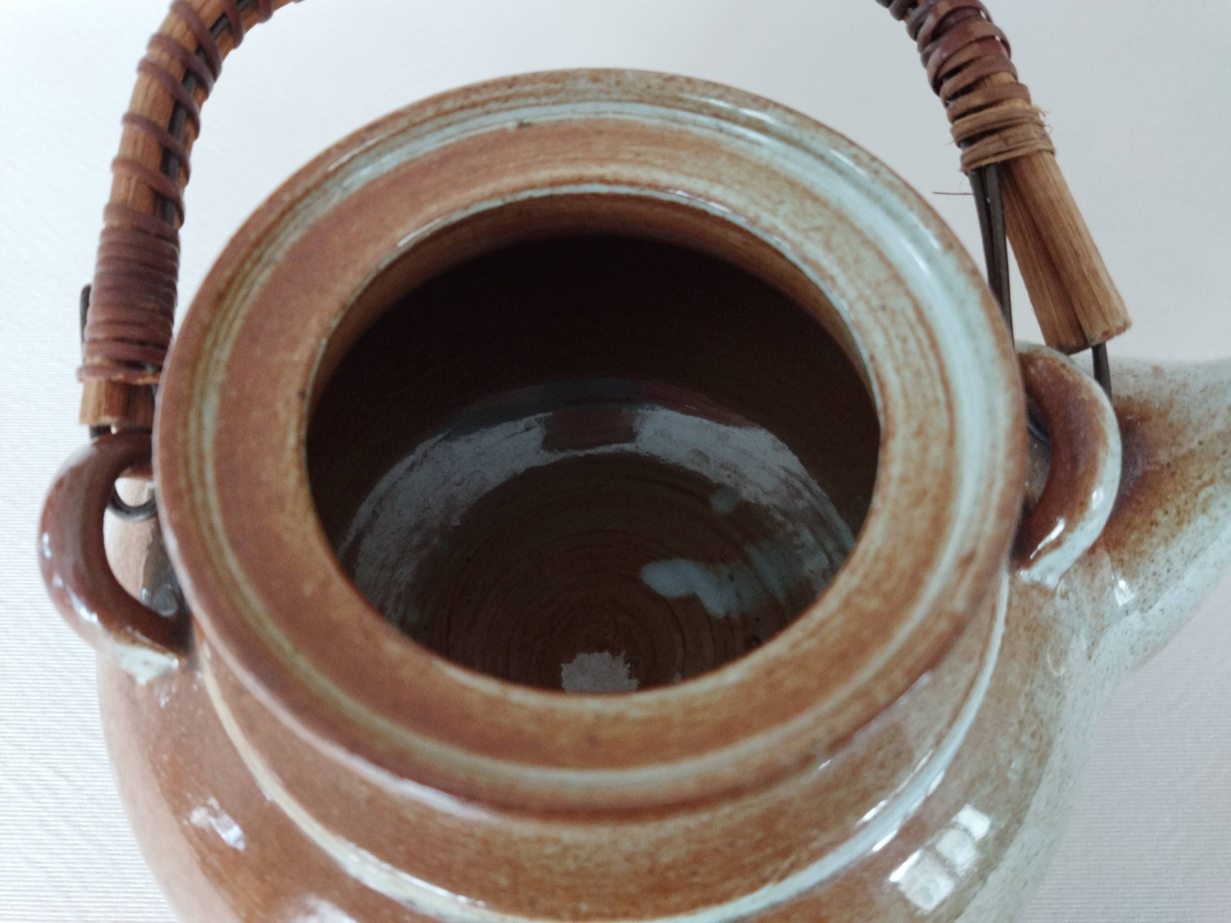 Montgolfier stoneware teapot 1960s