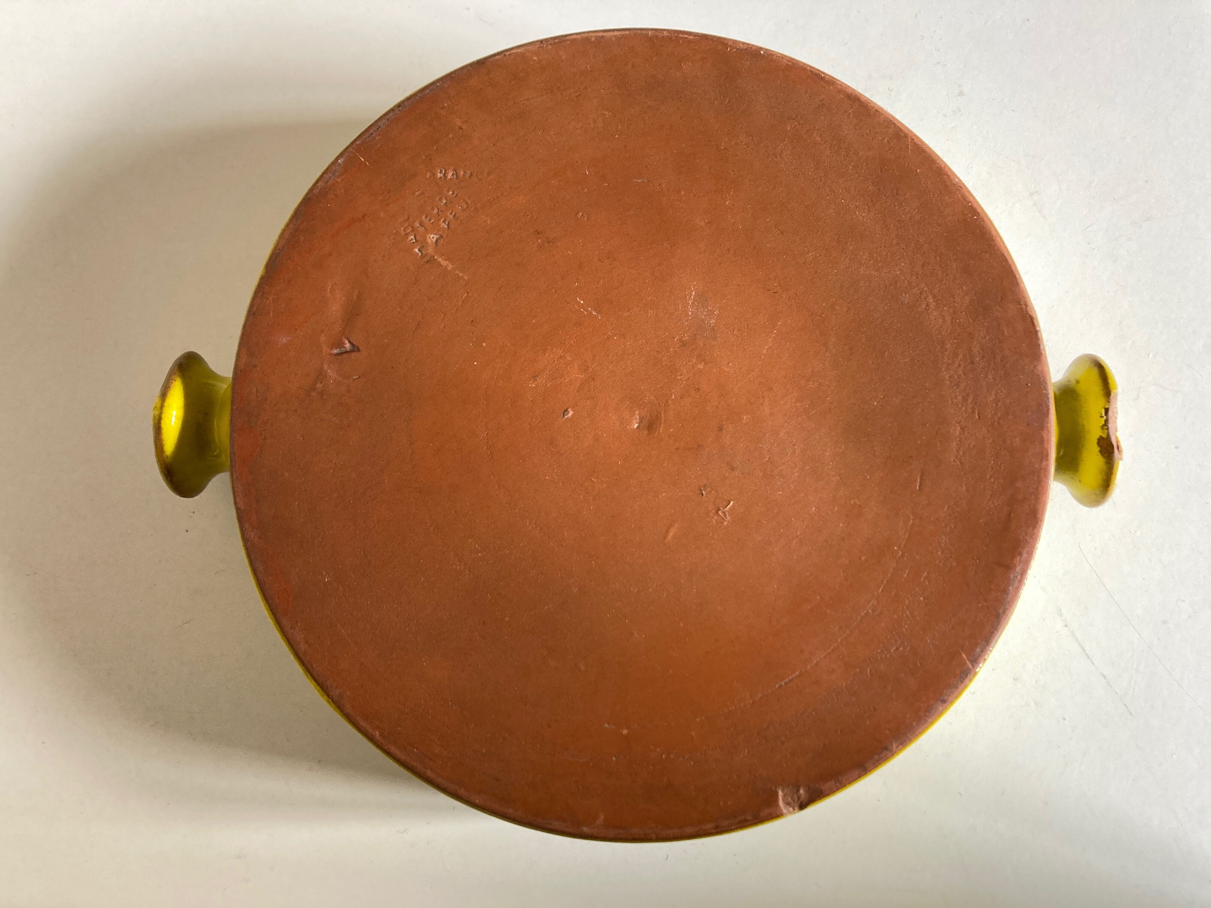 Modernist centerpiece in glazed clay 1970