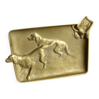 Cendrier ancien / Chiens de chasse / Setter