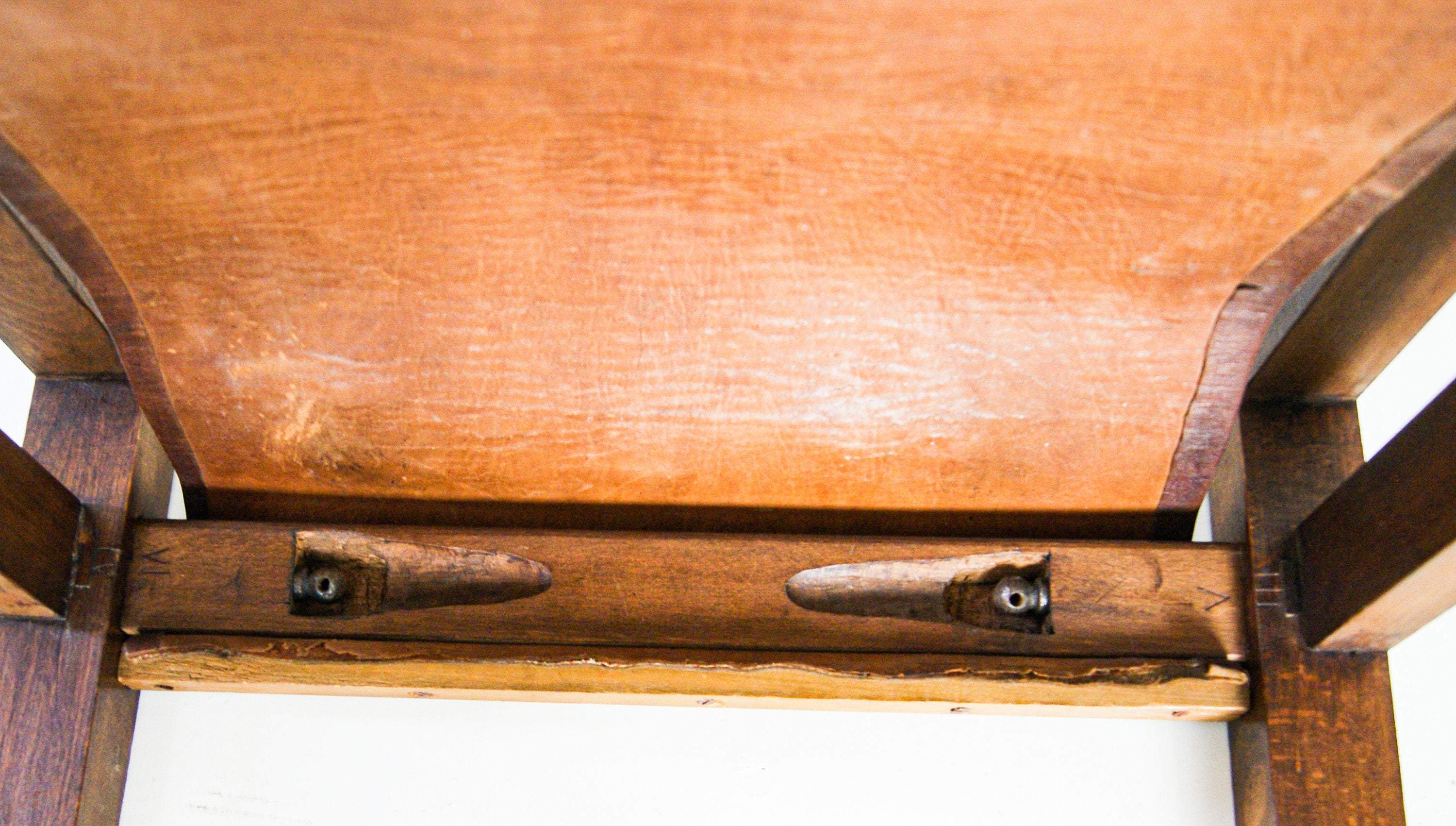 French Leather Safari Armchairs Mid-Century