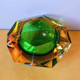 Cendrier en verre de Murano, Flavio Poli années 70