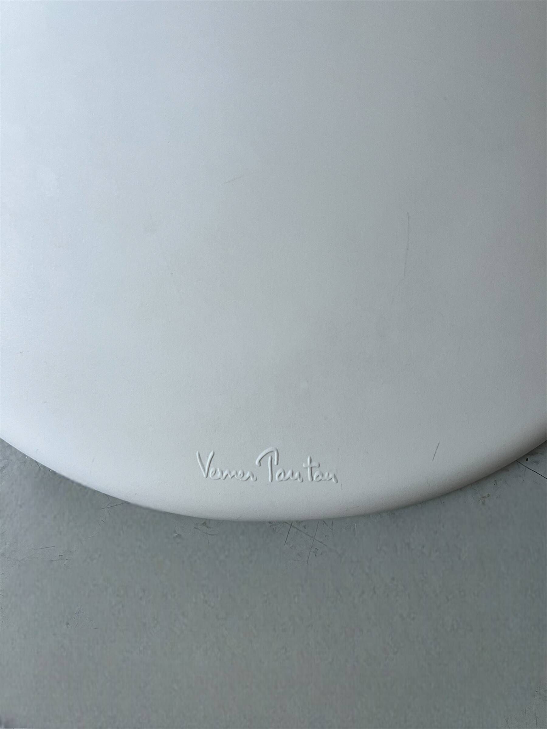 Lot de 2 chaises monobloc S de Verner Panton blanche édition vitra ...