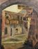Vintage Oil Painting Swiss Village, 20th Century