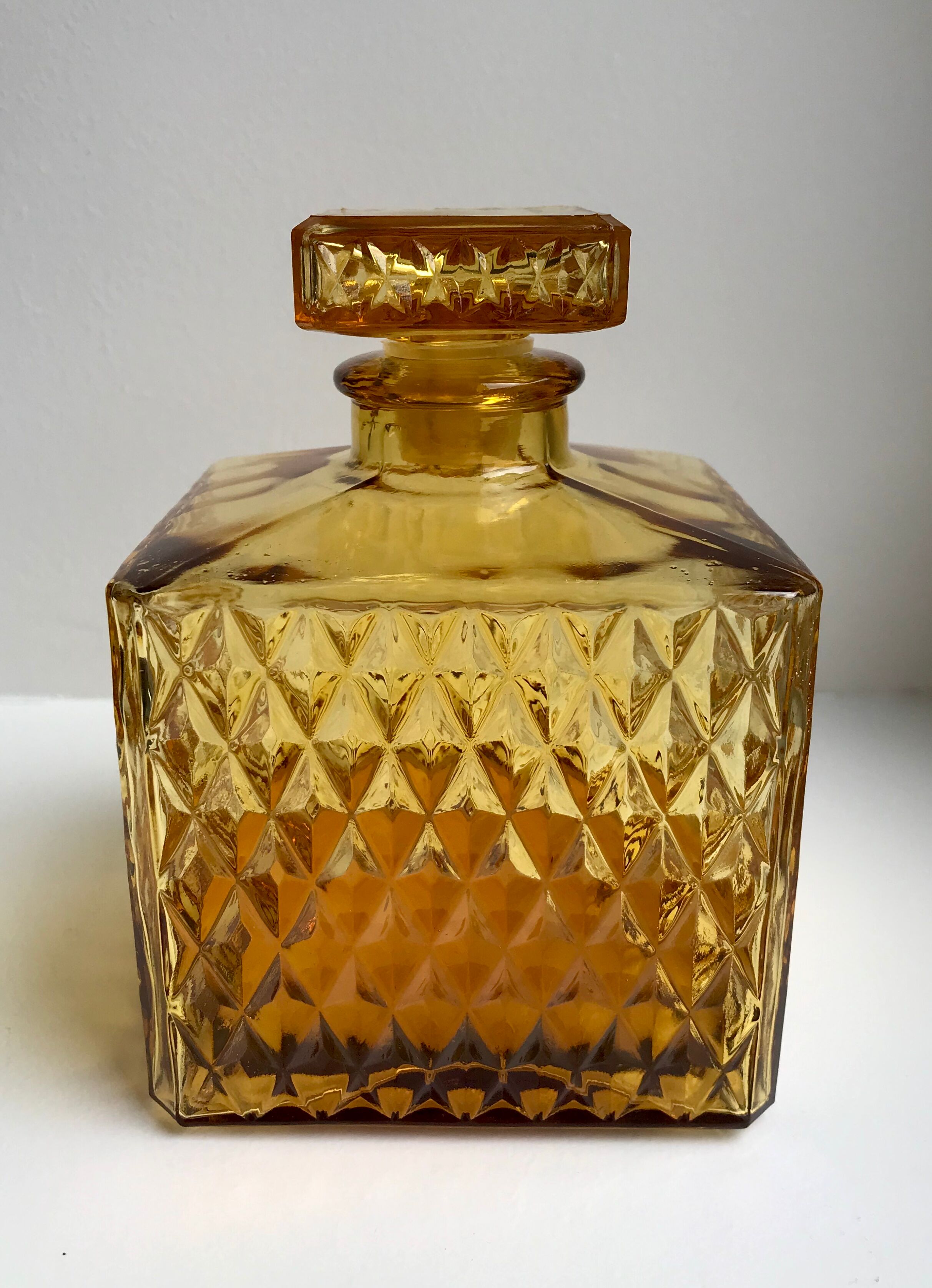 Amber whisky decanter 70s