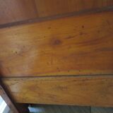 Antique trunk bench - Louis Philippe style - trunk seat - solid wood