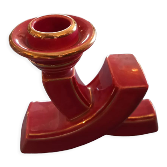Candlestick 50s in faience
