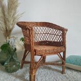Vintage wicker child chair