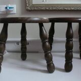Two milking stools in the charles dudouyt style