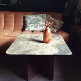 Vintage coffee table in italian marble 80s