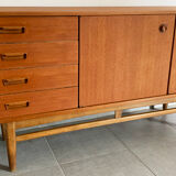 Vintage Scandinavian enfilade from the 60s in teak