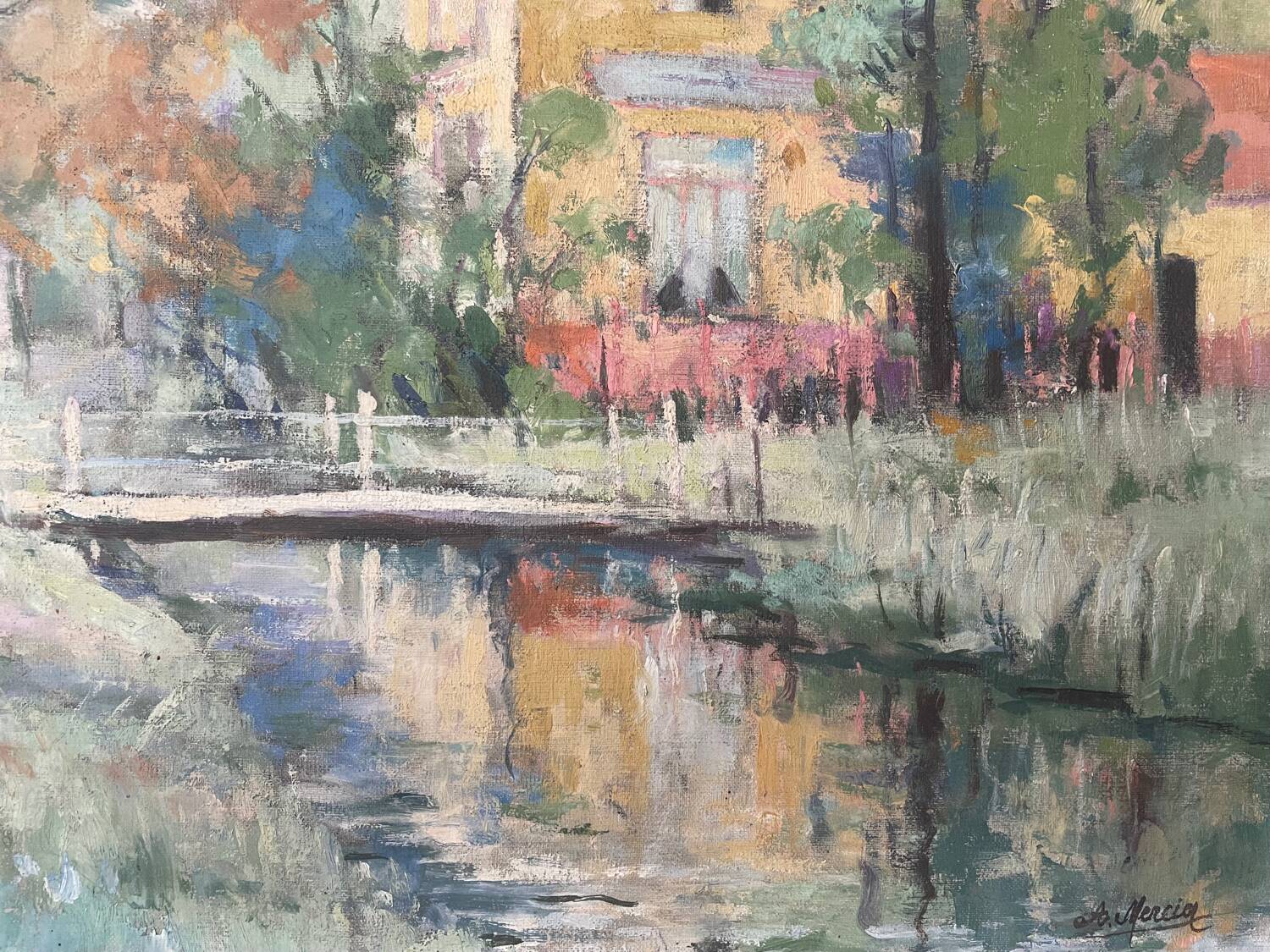 Huile sur toile début XXeme