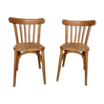 Pair of bistro and bohemian chairs