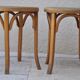 Pair of stools signed Baumann