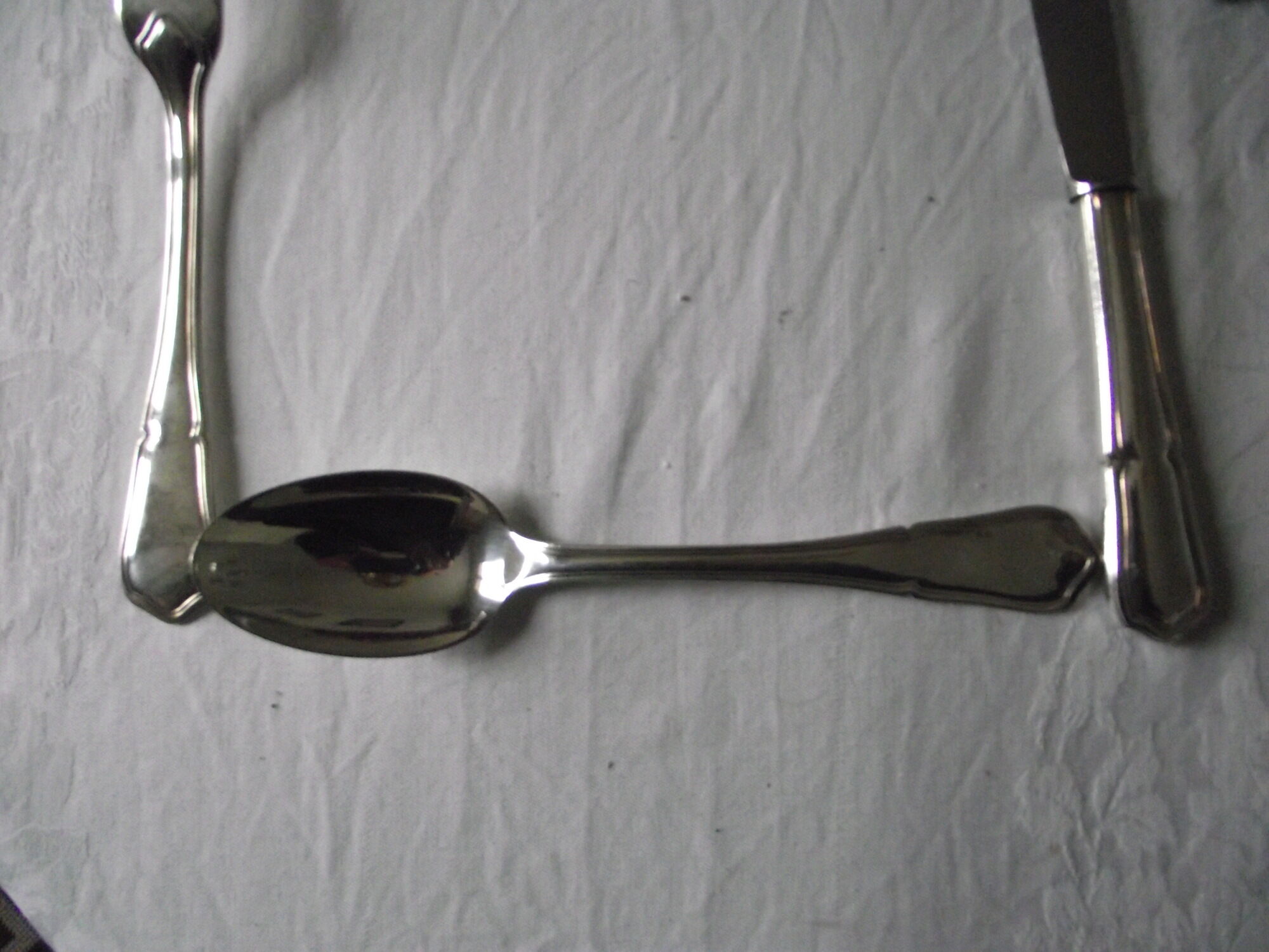 Cutlery set 61 pieces in silver metal from SFAM.