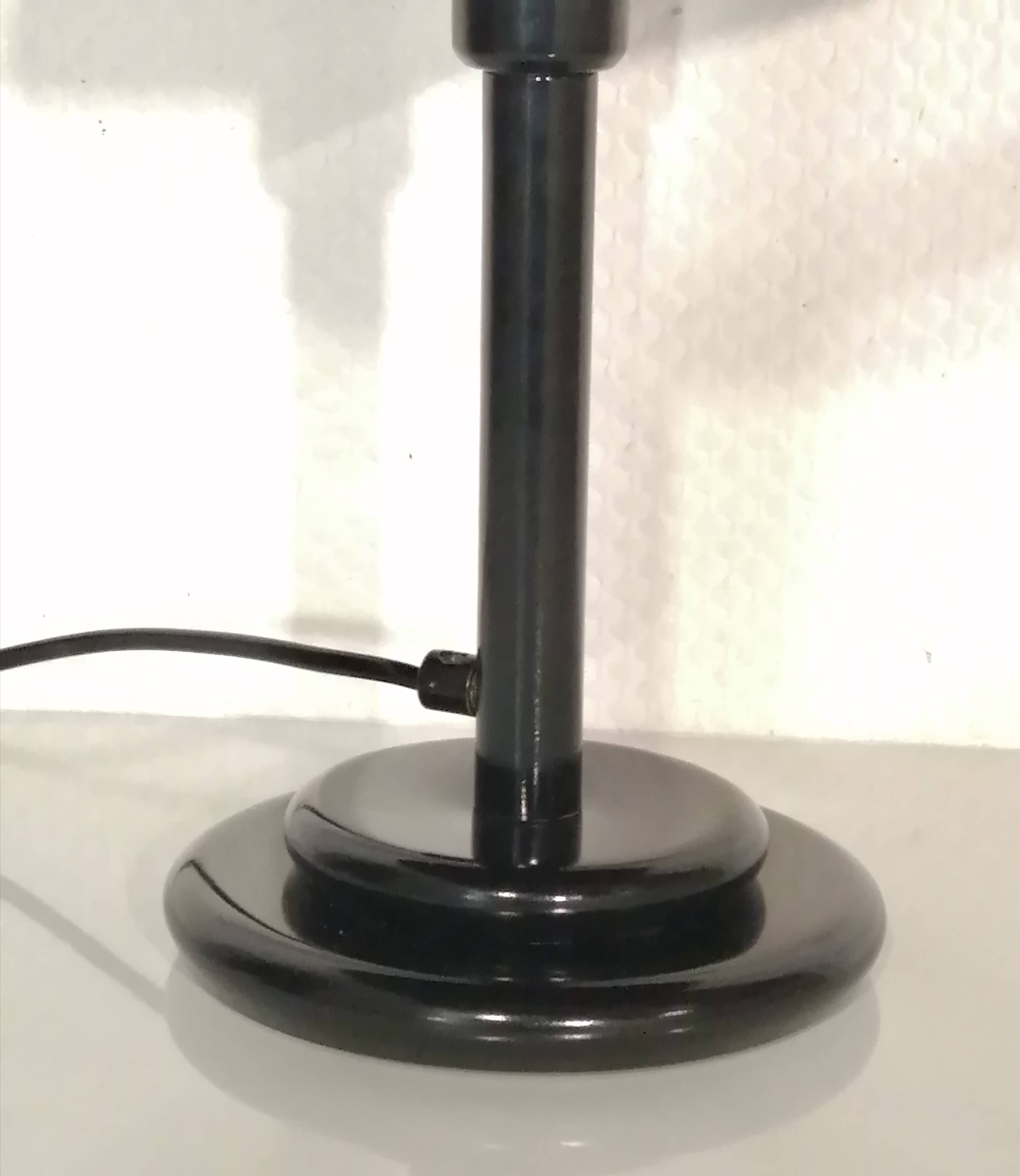 Vintage Aluminor metal mushroom desk lamp 1970s