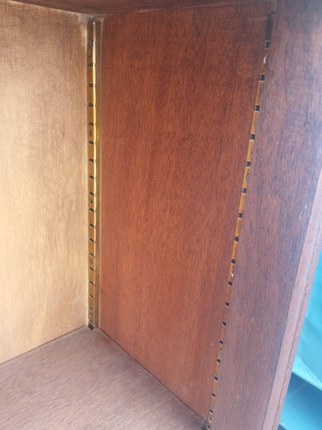 Bibus antique Louis XVI style bookcase with marble top