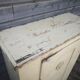 Vintage wooden pantry, old kitchen furniture