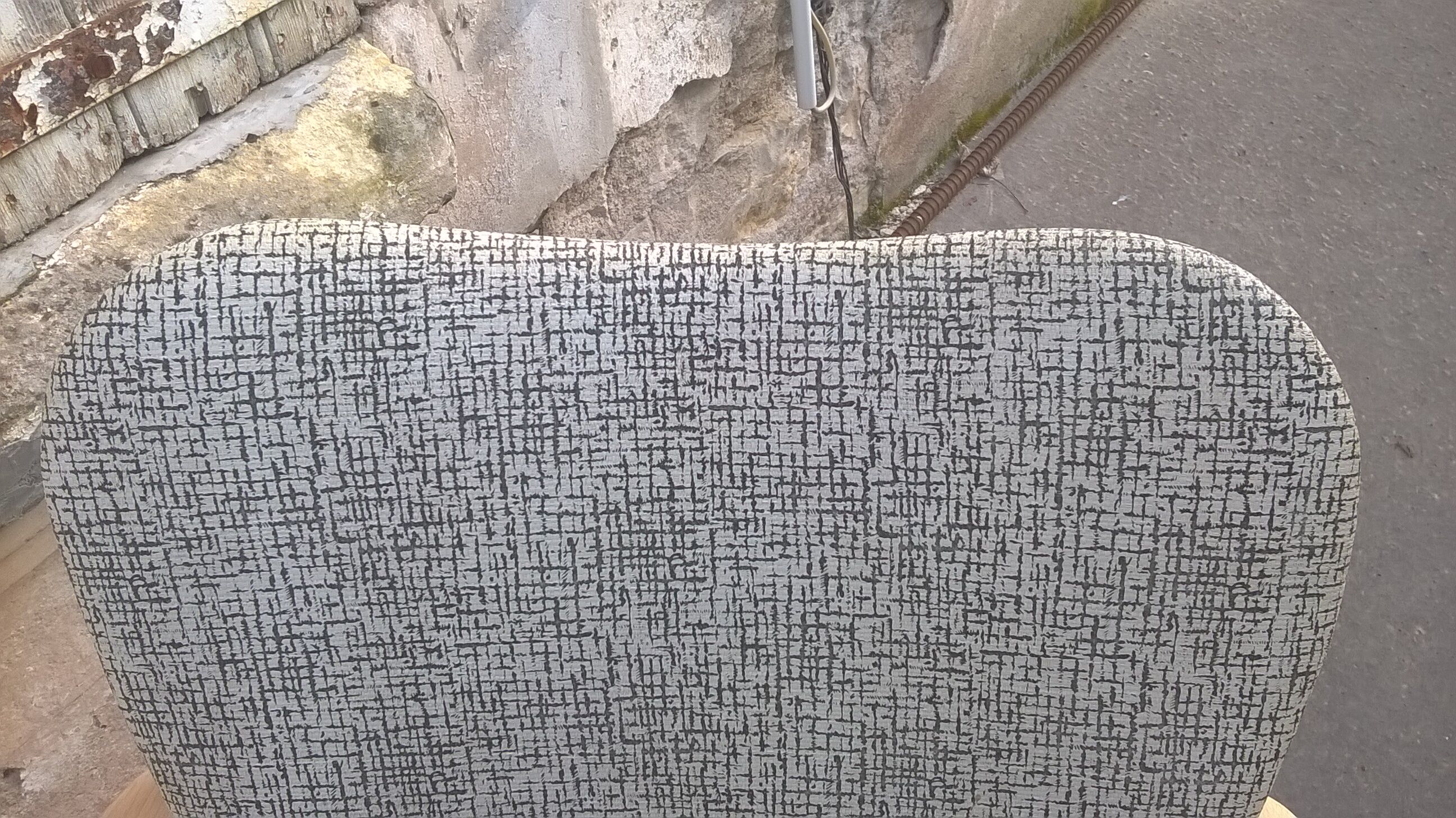 Scandinavian compass foot armchair