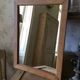 Antique natural wood mirror