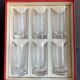 6 Chopes Baccarat service Rohan en coffret
