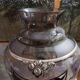 Art Deco vase in glass and silver metal