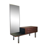 Vintage 1970s rosewood dressing table entrance cabinet
