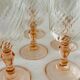 Set of 6 luminarc pink wine glass