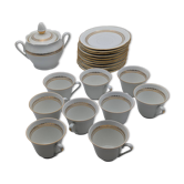 Prestige coffee service – Lamotte, Sologne porcelain (21 pieces)