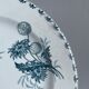 Set of 10 flat plates Terre de Fer XIXth, "Madrid"