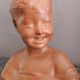 Child bust in terracotta 1950s