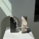 Black petrified wood bookend H17 L17 P6