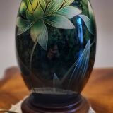 Green lamp signed Louis Drimmer