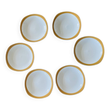 6 vintage deep plates Sarreguemines Pyroblan