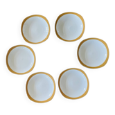 6 assiettes creuses vintage Sarreguemines Pyroblan