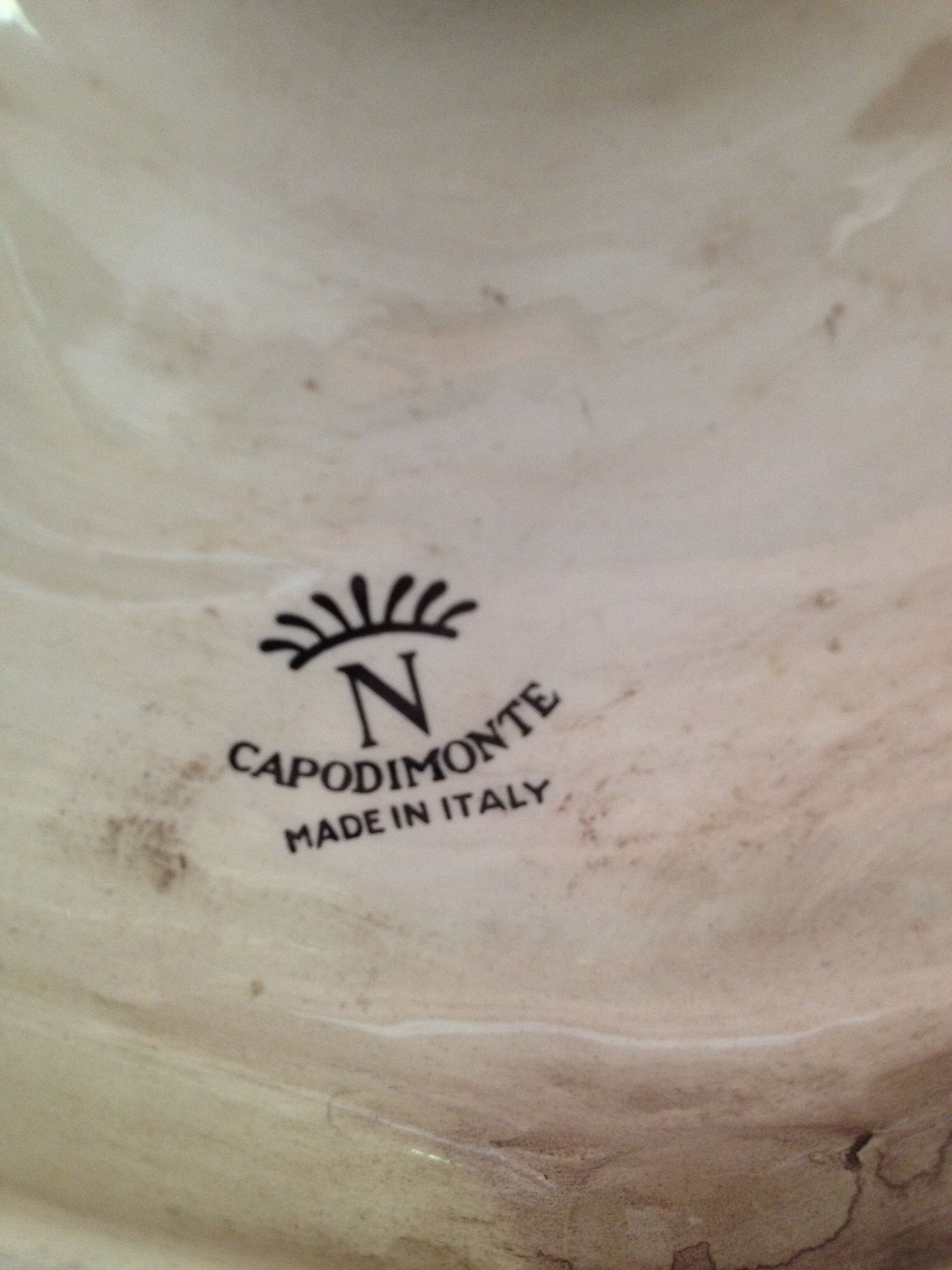 Pair of Vase Capodimonte painted hand Italy