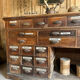 Exceptional antique apothecary workbench.