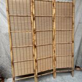 Screen bamboo rattan 1970