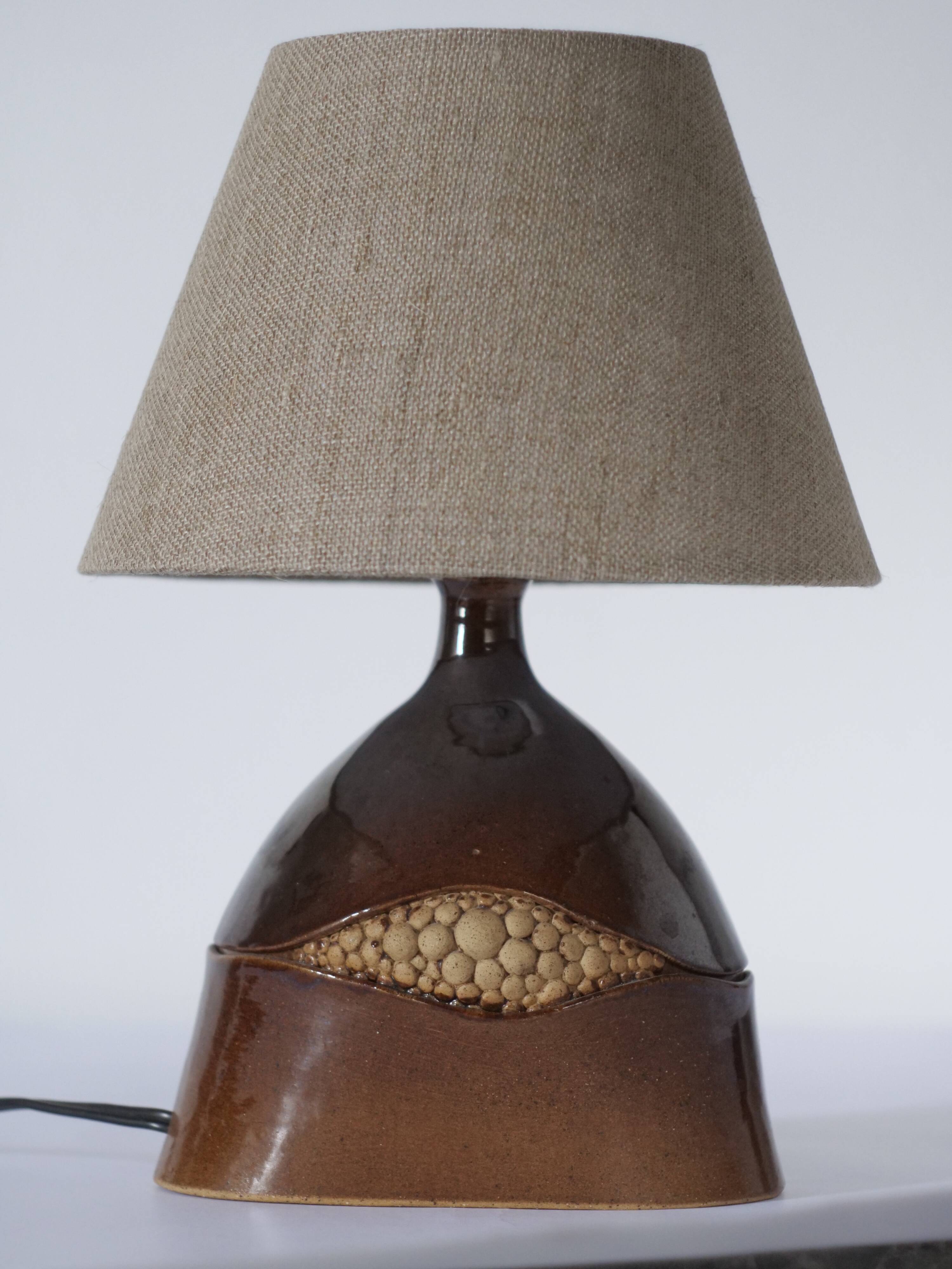 unique vintage ceramic lamp from the 70s
