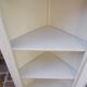 Wooden corner showcase