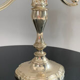 Silver metal candlestick